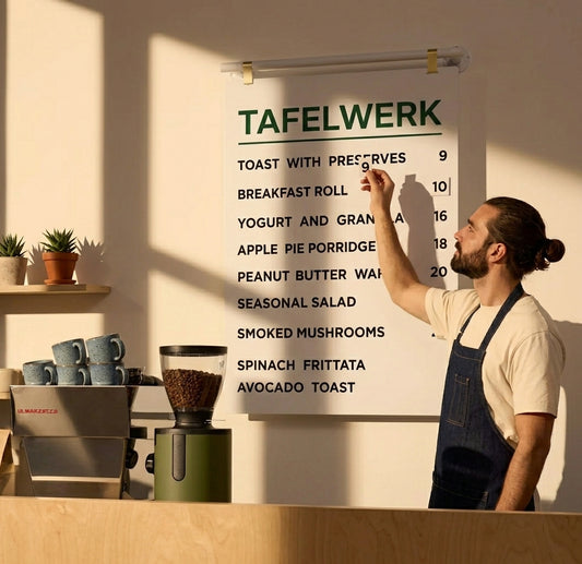 Hängende Menü-Tafel